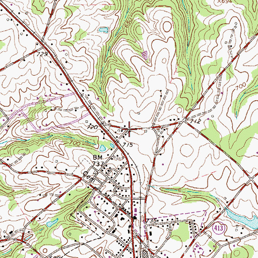 Topographic Map of Buck Nellis Church (historical), SC