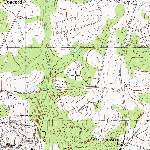Topographic Map of Cardinal Park, SC