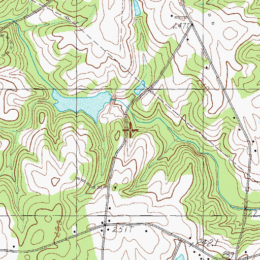 Topographic Map of Center Star School (historical), SC