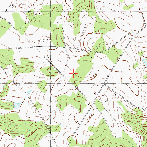 Topographic Map of Pine Acres, SC