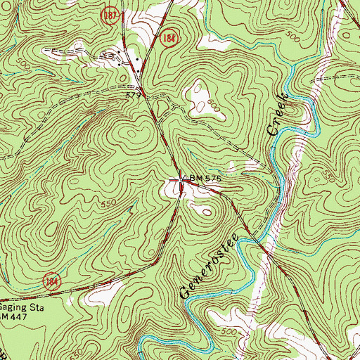 Topographic Map of Pine Gap Holiness Church (historical), SC