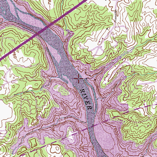 Topographic Map of Portman Shoals, SC