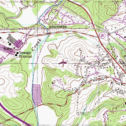 Topographic Map of Riverside Middle School, SC
