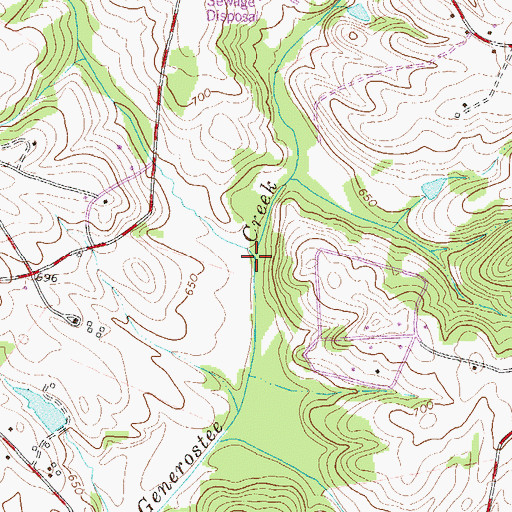 Topographic Map of Rocky Branch, SC