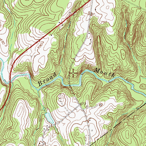 Topographic Map of Rocks Mount Baptist Church (historical), SC