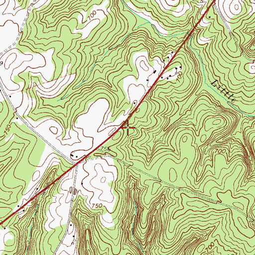 Topographic Map of Rocky Mount School (historical), SC