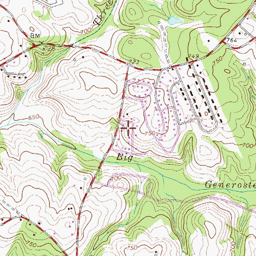 Topographic Map of Rucker Court, SC
