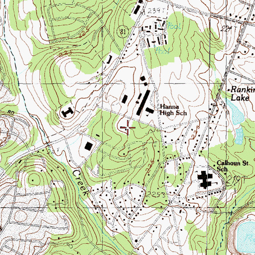 Topographic Map of Saint Josephs Catholic Church, SC