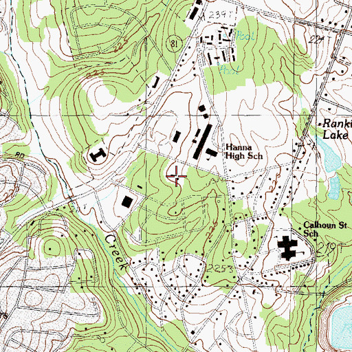 Topographic Map of Saint Josephs School, SC