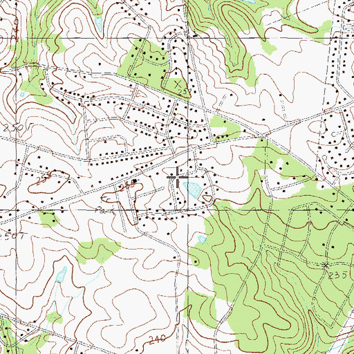 Topographic Map of San Mateo, SC