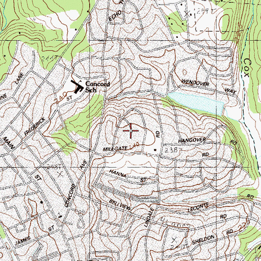 Topographic Map of Sedgefield, SC