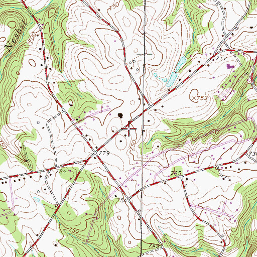 Topographic Map of Smith Chapel Methodist Church (historical), SC