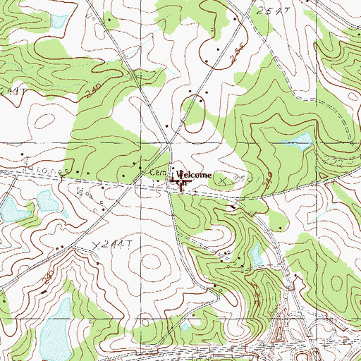 Topographic Map of Smith School (historical), SC