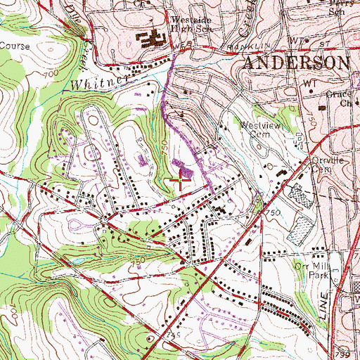 Topographic Map of Southwood Park, SC