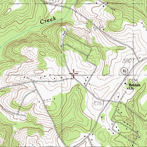 Topographic Map of Spearman School (historical), SC