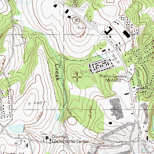 Topographic Map of Spring Park, SC