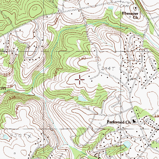 Topographic Map of Stonehaven, SC