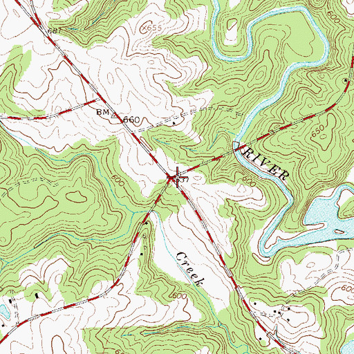 Topographic Map of Storeville (historical), SC