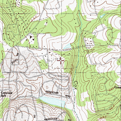 Topographic Map of Stratford Terrace, SC