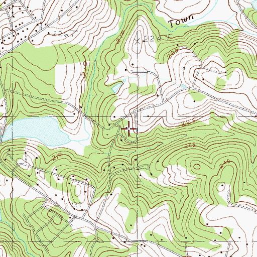 Topographic Map of Sweet Gum Trail, SC