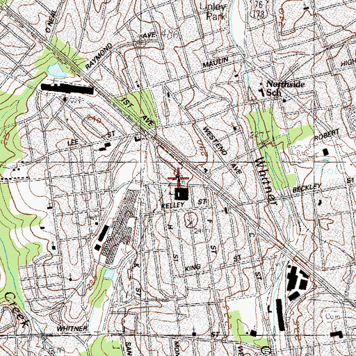 Topographic Map of Taylor Memorial Pentecostal Holiness Church, SC