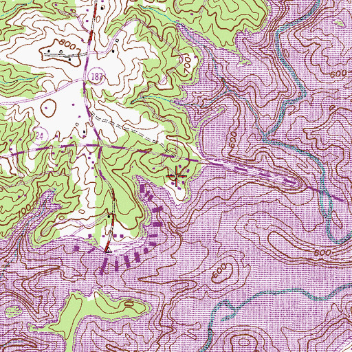 Topographic Map of The Shoals, SC