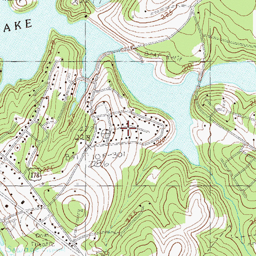 Topographic Map of Towne Creek Acres, SC