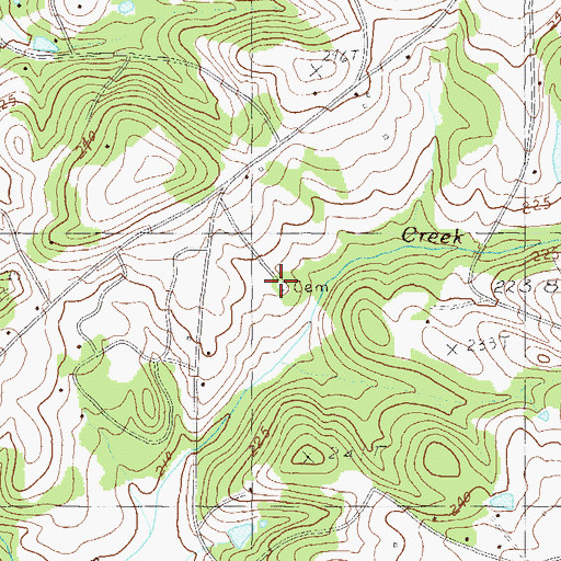 Topographic Map of Trinity Church (historical), SC