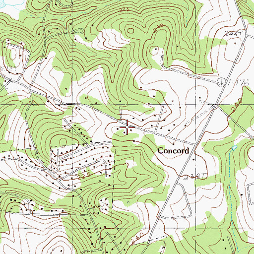 Topographic Map of White Hall School (historical), SC