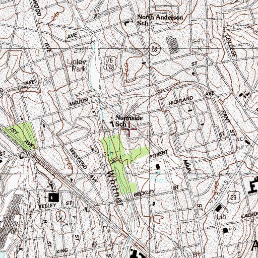 Topographic Map of Wilson Calvary Baptist Church, SC