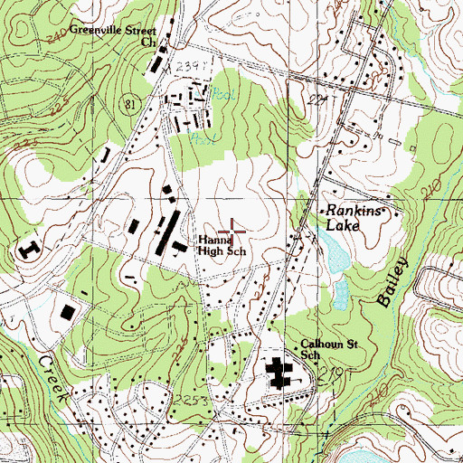 Topographic Map of Windsor Place, SC