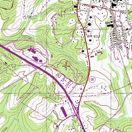 Topographic Map of Woodhaven, SC