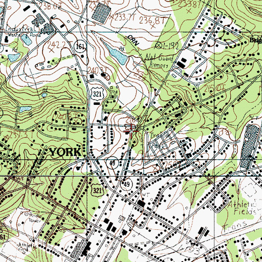 Topographic Map of Abiding Presence Lutheran Church, SC