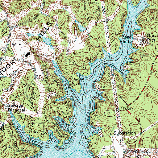 Topographic Map of Bali Beach Park, SC
