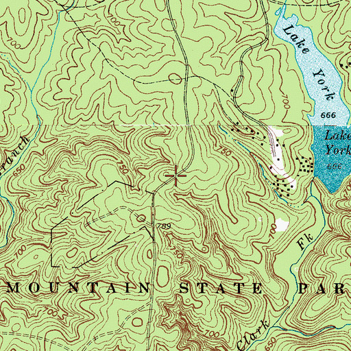 Topographic Map of Battleground School (historical), SC