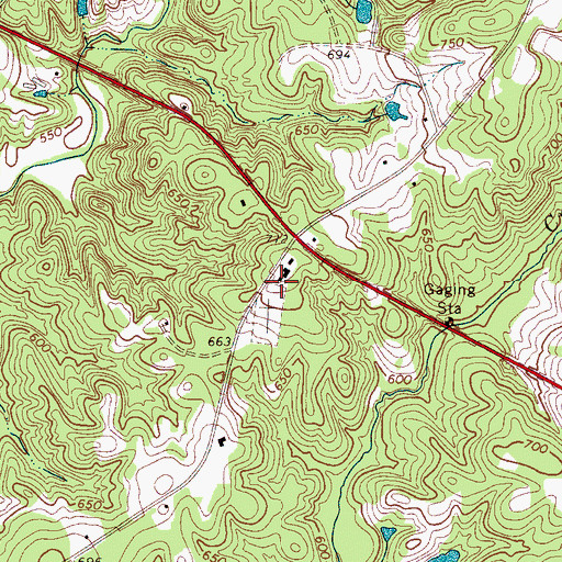 Topographic Map of Beersheba Presbyterian Church, SC