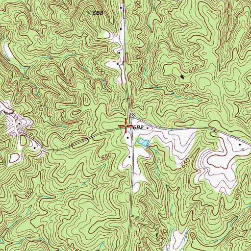 Topographic Map of Broad River School (historical), SC