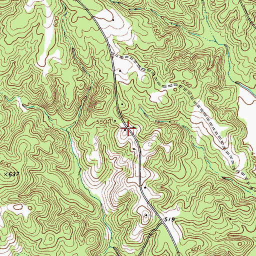 Topographic Map of Calvary Church (historical), SC