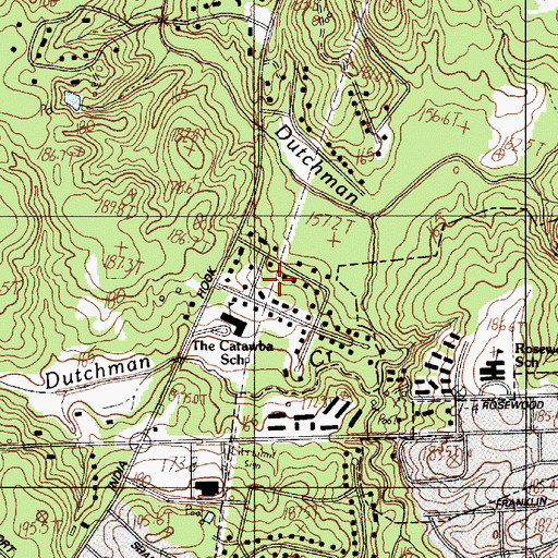 Topographic Map of Camelot Woods, SC
