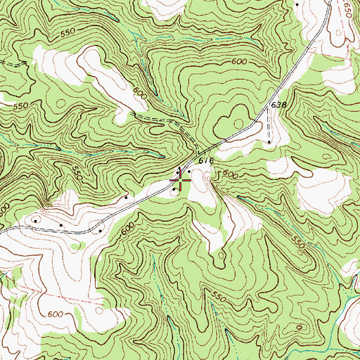Topographic Map of Cedar Grove School (historical), SC