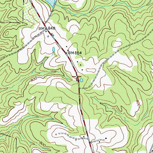 Topographic Map of Chapel School (historical), SC