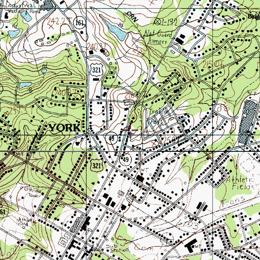 Topographic Map of Church of the Nazarene, SC