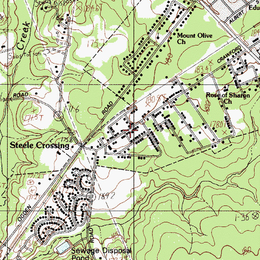 Topographic Map of Clinton Park, SC