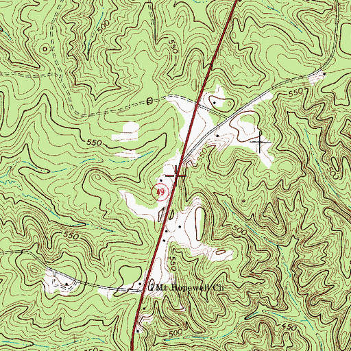 Topographic Map of Cotton (historical), SC