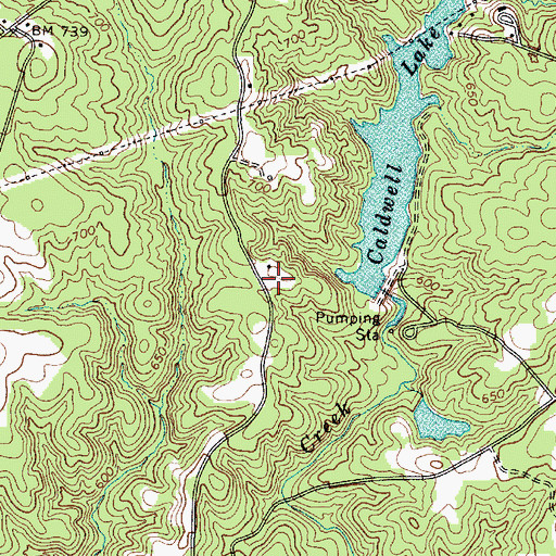 Topographic Map of Cuba School (historical), SC