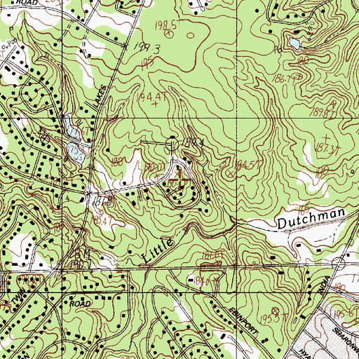 Topographic Map of Devonshire, SC