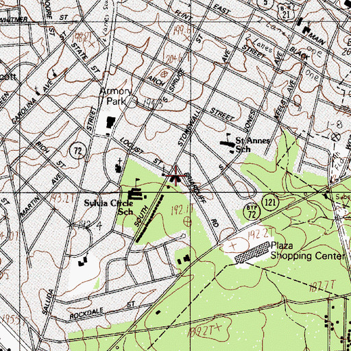 Topographic Map of Epworth United Methodist Church, SC