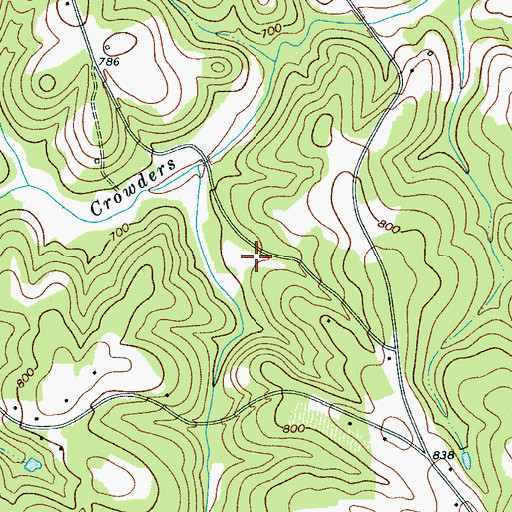 Topographic Map of Fairview School, SC