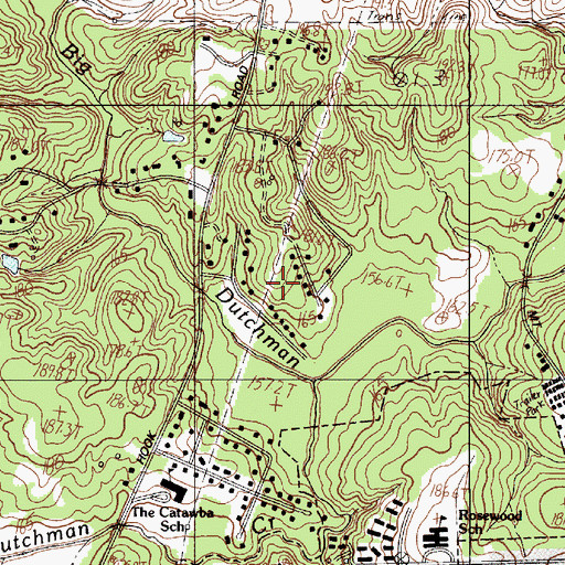 Topographic Map of Forest Hills, SC