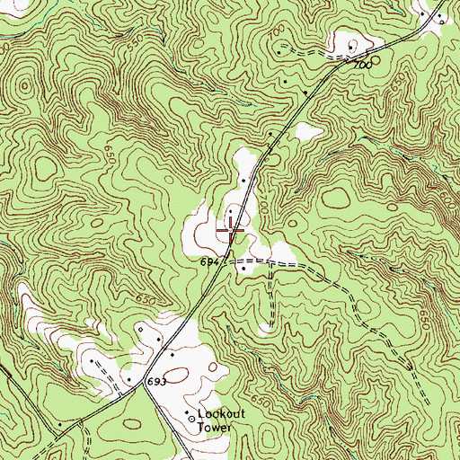 Topographic Map of Harmony Church (historical), SC